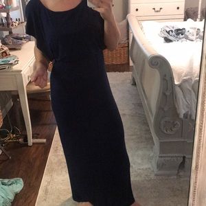 Navy blue maxi dress